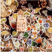 46 Bessen, Vruchten En Bladeren - Herfst Thema Stickers - C072 - Voor Scrapbook Of Bullet Journal - Stickers Voor Volwassenen En Kinderen - Agenda Stickers - Decoratie Stickers