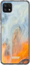 6F hoesje - geschikt voor Samsung Galaxy A22 5G -  Transparant TPU Case - Fire Against Water #ffffff