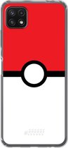 6F hoesje - geschikt voor Samsung Galaxy A22 5G -  Transparant TPU Case - Pokeball #ffffff