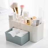 Boîte de rangement pour cosmétiques - Blauw - Boîte de rangement pour Maquillage, Pinceaux, Bijoux et autres cosmétiques - Ranger et organisation - Compact