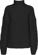 Noisy may Trui Nmjen L/s Cable Knit 27017400 Black Dames Maat - L