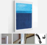 Set of Abstract Hand Painted Illustrations for Postcard, Social Media Banner, Brochure Cover Design or Wall Decoration Background. Modern Abstract Painting Artwork - Modern Art Can