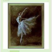 Schilderen op nummer 40x50 Ballerina zonder frame