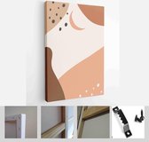 Set of backgrounds for social media platform, , banner with abstract shapes, fruits, leaves, and woman shape - Modern Art Canvas - Vertical - 1646792278 - 80*60 Vertical