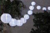 Solar LED-lampionslinger, 20 kleurrijke lampionnen
