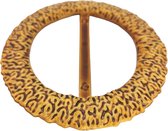 Sjaal ring - bamboe look - rond - handige ring voor - Sjaal - Sarong - omslagdoek - vast te zetten zonder gaatjes maken.