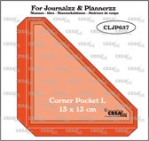 Crealies For Journalzz & Plannerzz snijmal - Corner pocket L