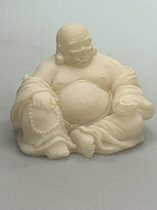 Happy Boeddha (Wit zand effect)