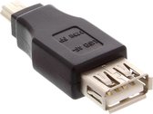 USB Mini B (v) - USB-A (m) adapter - USB2.0 / zwart