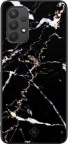 Samsung A32 4G hoesje - Marmer zwart | Samsung Galaxy A32 4G case | Hardcase backcover zwart