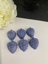 Wax (geur) melts Lavendel , handmade, in leuke paarse Berry vormen, de wax is plantaardig, natuurlijk en biologisch afbreekbaar, koosjer en niet op dieren getest!!