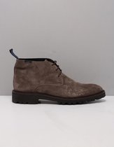 Floris van Bommel Veterschoenen taupe Suede 398231 - Heren - Maat 42