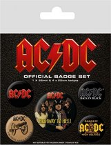 AC/DC Button Albums 5-pack