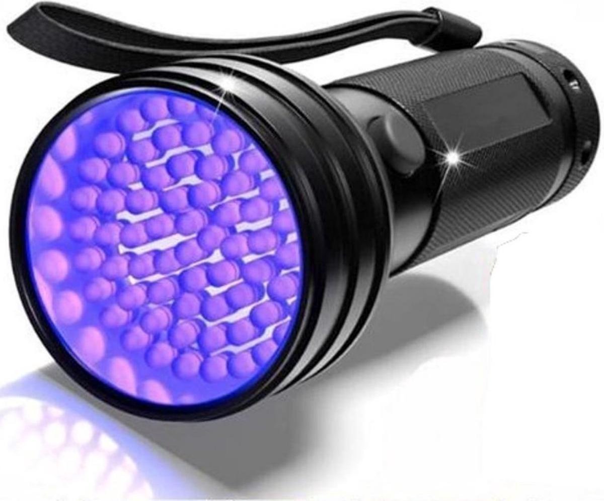 UV Lamp - UV zaklamp - 51 Ultra Violet LED's - Blacklight zaklamp - Inclusief 4 Batterijen