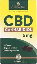 AllinOne CBD Canabibiol 5 milligram per capsule 100% puur