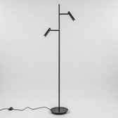 Straluma 2-Lichts vloerlamp met 3-standen dimbaar LED
