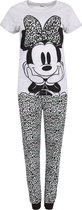 Grijze tweedelige pyjama met neon panterpatroon Minnie Mouse DISNEY XS