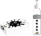Mepal Broodtrommel Large – Drinkfles 700ml - Wit - Modder Splash - 4x4 Ofrroad
