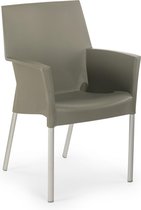 DS4U Spring Tuinstoel - Kunststof - Set van 2 - Grijs