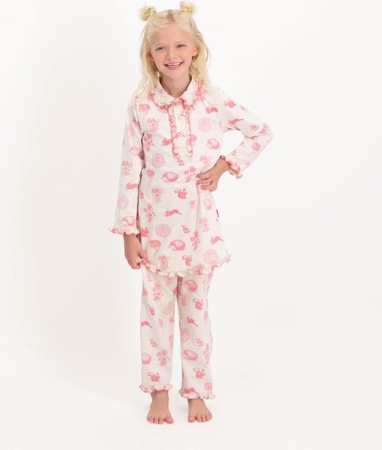 De kerk klep Mona Lisa Claesen's Meisjes pyjama - Pink Autumn - maat 152-158 | bol.com