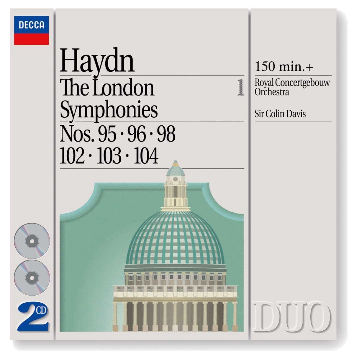 Royal Concertgebouw Orchestra, Sir Colin Davis - Haydn: The London Symphonies - Nos. 95, 96, 98 & 1 (2 CD) - Royal Concertgebouw Orchestra, Sir Colin Davis
