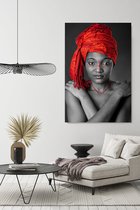 red headwrap 120 x 80  - Dibond