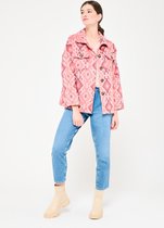 LOLALIZA Jas met etnische print - Roze - Maat 38