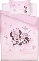 Set roze katoenen beddengoed 135x200cm Minnie Mouse, OEKO-TEX gecertificeerd 135x200 cm