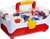 dokterskoffer transparant rood