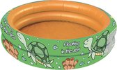 opblaaszwembad Turtle junior 100 x 30 cm groen/oranje