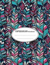 Composition Notebook, 8.5 x 11, 110 pages: Boho Style