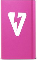 V-powerbank 8.000 mah Powerbank - Kleine Licht Gewicht Externe Batterij- 1 Poort (USB) - Minilader Iphone, micro USB en 30-pins Samsung- Inclusief Kabel
