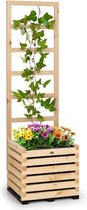 Blumfeldt Modu Grow 50 kweekbak & spalier set - plantenschaal - voor vers fruit & groente, kruiden en bloemen - hout