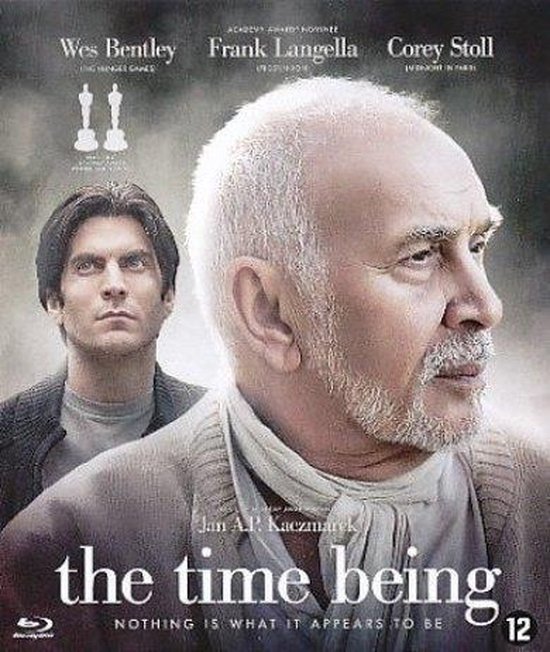 Poster van de film 'the time being' op Blu-ray met Wes Bentley en Frank Langella.