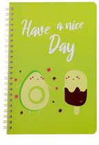 notitieboek Avocado Nice Day softcover A5 papier groen
