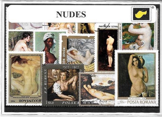 Thumbnail van een extra afbeelding van het spel Naakten – Luxe postzegel pakket (A6 formaat) : collectie van verschillende postzegels van schilderijen van naakten – kan als ansichtkaart in een A6 envelop - authentiek cadeau - kado - geschenk - kaart - schilderij - kunst - nudes - Naaktschilderijen
