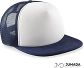 Jumada's Truckers Cap (Junior) - Pet - Halve Mesh - Polyester - Petten - Donkerblauw/Wit