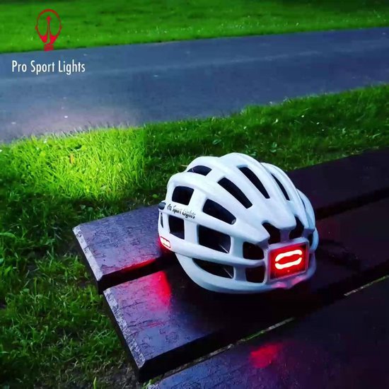 molen adviseren veiligheid Pro Sport Lights Fietshelm - Dames/Heren - met LED Verlichting - USB  Oplaadbaar | bol.com