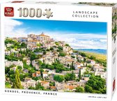 King puzzel 1000 stukjes (68 x 49 cm) - Gordes, Provence, France