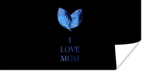 Poster Spreuken - Quotes - Mama - I love mom - 120x60 cm