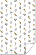 Affiche Feuilles - Pastel - Motifs - 80x120 cm