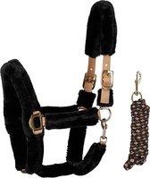 Harry's Horse Halsterset  Faux - Mid Brown-black - pony