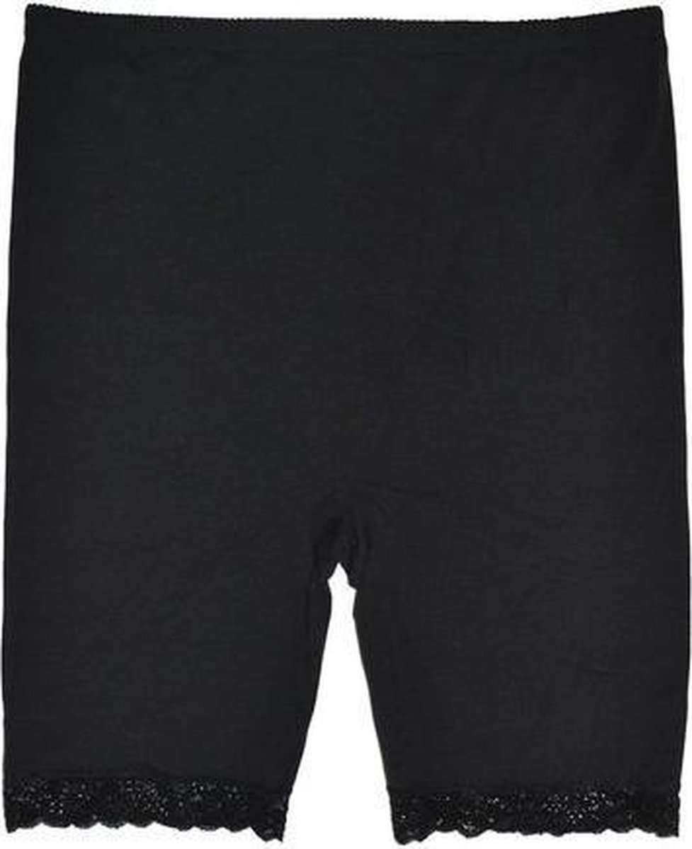 Fine Woman dames boxershort met lang pijpje  - XL  - Zwart