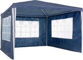 Blauwe Partytent Voor Buiten 3x3m - Tent Voor Tuin - Evenementen - Feestjes - Barbeque - Gebruiksvriendelijk - 3 Afneembare Panelen - 2.5m Hoogte