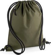 Gymtas 100% gerecycled polyester 40 x 48 cm (Military Green)