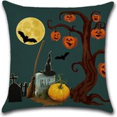 Kussenhoes Halloween - R.I.P. - Kussenhoes - Halloween - 45x45 cm - Sierkussen - Polyester