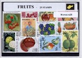 Vruchten – Luxe postzegel pakket (A6 formaat) : collectie van 25 verschillende postzegels van vruchten – kan als ansichtkaart in een A6 envelop - authentiek cadeau - kado - geschen