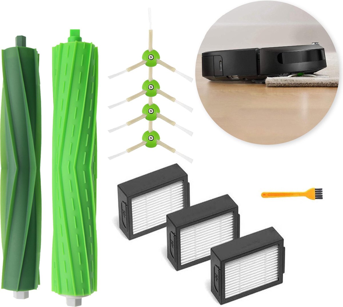 Pièces pour Irobot Roomba E/i/j Series I7 I7+ I3 I3+ I4 Kit d'accessoires