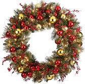 Kerstkrans | Dakota Wreath | ⌀ 61 cm | LED op batterijen