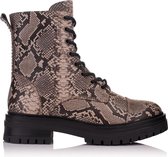 Laarsje dames beige snake maat 39-echt leder